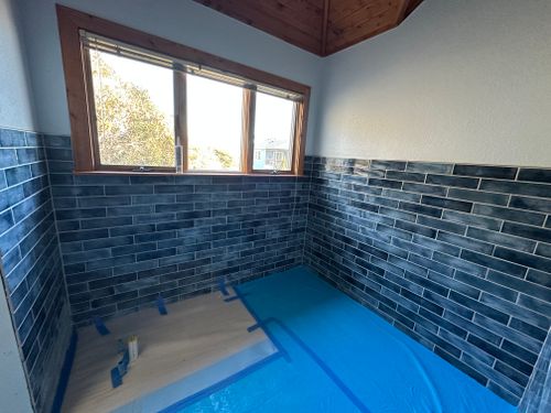 Bathroom Renovation for Salt Side Construction in The Outer Banks, NC