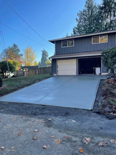 Concrete Driveways for MD Construction & Sewer in North Yelm, WA