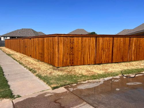 Wood staining for Greenroyd Fencing & Construction in Pilot Point, TX