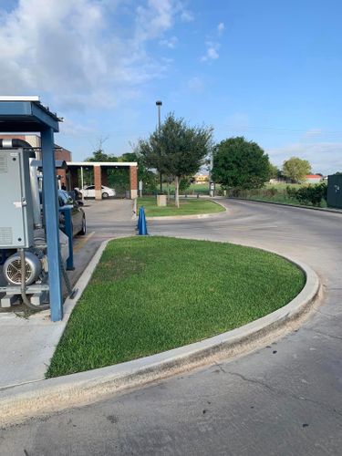 Mowing for Allen Lawn Care in Taylor, Texas