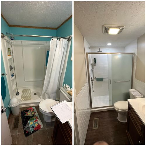 Bathroom Renovation for J&G Remodeling in Lawrenceburg, IN