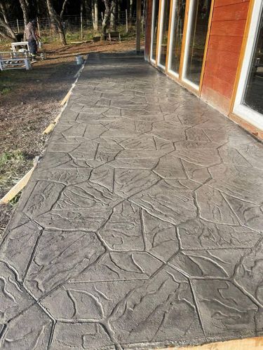 Stamped Concrete Installation for Luna Dynasty Concrete in Chicago, IL