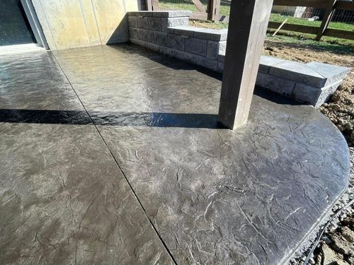 Stamped Concrete Installation for Tanenbaum Services & Concrete in Florence, KY