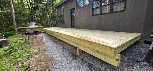 Deck and Patio Installation for AA Family Construction in Lebanon, NH