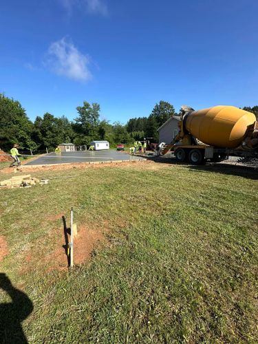 Concrete Slab Construction for J & Son Construction LLC in Forest City, NC
