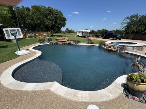Pool Deck Paving for Black Diamond Custom Pools LLC in Azle, TX