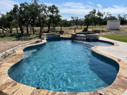 Residential Pool Remodeling for JV Pool & Associates in San Antonio, TX