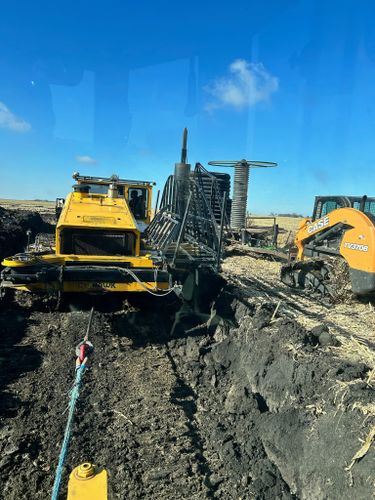 Demolition and excavation for Legge Farms and Drainage in Garner, IA