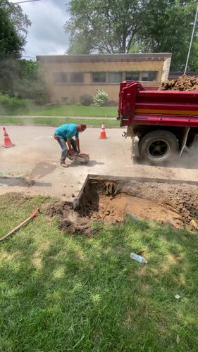 Driveway Install for TDC Excavating in Dubuque, IA