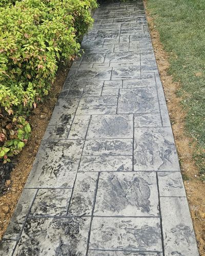 Stamped Concrete Installation for MW ProBuild, LTD. in Roanoke, VA