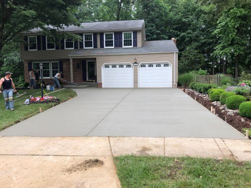 Concrete Driveway Installation for Dixie Concrete Masonry in Saint Leonard, MD