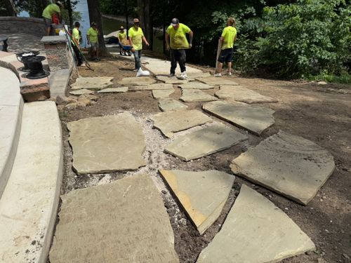 Landscape Installation for Mayfield Landscaping in Staunton, IL