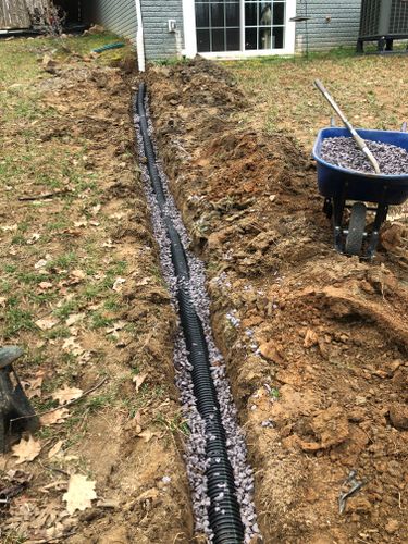 Drainage Solutions for ALPHA LANDSCAPES in Culpeper, VA
