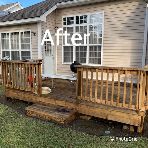 Deck & Patio Cleaning for S&S Pressure Washing in North Charleston, SC
