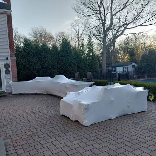 Deck & Patio Shrink Wrapping Services for GEM Pool Service in Long Island, NY