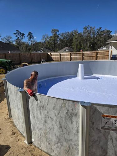 Above Ground Pool Installation for Down & Dirty Pool Service in Crawfordville, FL