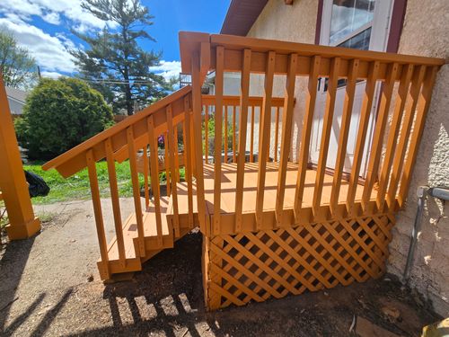 Deck Refinishing for Duraplus Topcoat Painting in New Brighton, MN