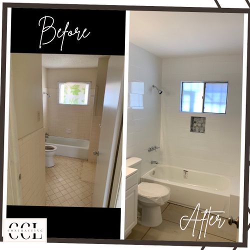 Bathroom Renovation for CCL Contracting in Weslaco, TX