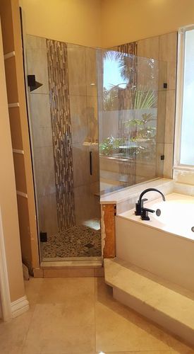 Installation Frameless Glass Enclosure for Shower for Southern Image in Rockledge, Florida