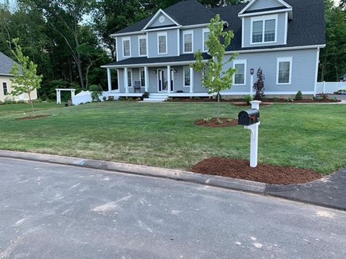 Mulch and Rock Installation for B&L Management LLC in East Windsor, CT