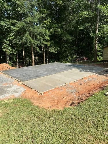 Concrete Slab Construction for J & Son Construction LLC in Forest City, NC