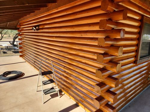Log Home Finishing for Moss Construction in Longview, TX