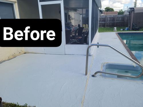 Pool Deck/ Patio for Beautiful and Affordable Stamped Concrete by Castilla Concrete Finish Design Corp in Sunrise, FL