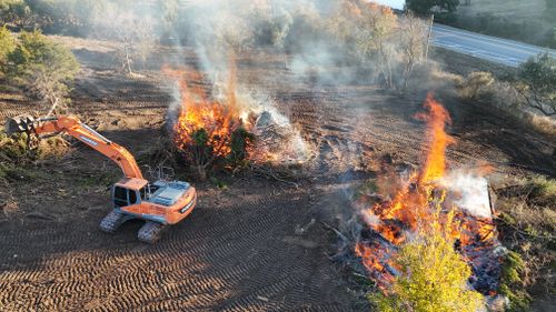 Demolition for South Prairie Construction in Graham, TX
