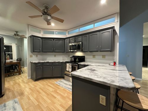 Kitchen and Cabinet Refinishing for Mr. Mole's Painting in Bemidji, MN