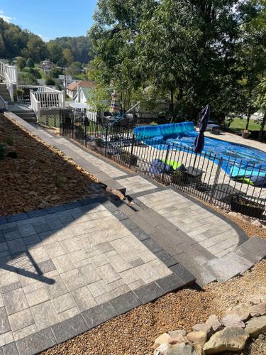 Hardscape Cleaning for Simmons Brothers Investments in Pounding Mill, VA