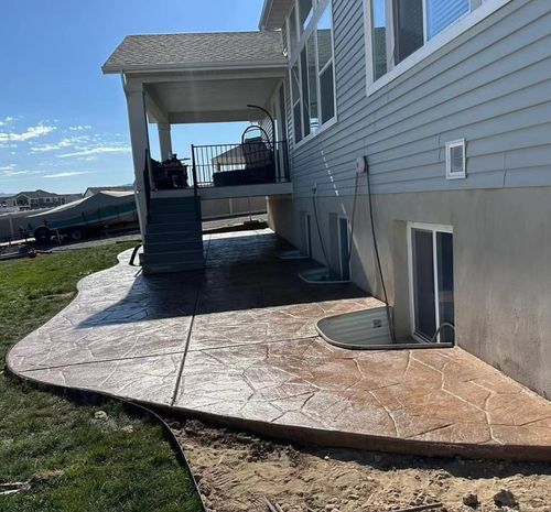 Stamped Concrete Installation for Legend Construction and Concrete   in Salt Lake City, UT