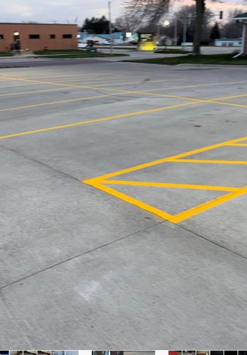 Line Striping for Midwest Line Striping LLC in Spirit Lake, IA
