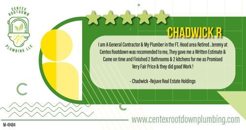  for Centex Rootdown Plumbing, LLC in Copperas Cove, TX