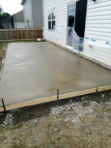 Concrete Work for Frontline Roofing & Home Services in Shelbyville, KY