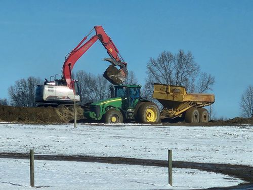 Foundation Excavation for Cox's Ag Services, LLC in Evans City, PA
