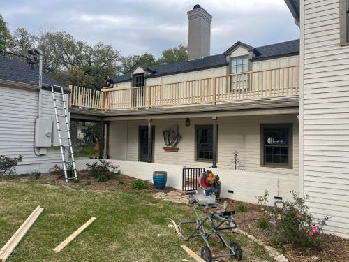 Deck Construction for Keeping Up With The Jones LLC in Corsicana, TX