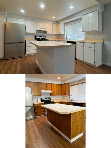 Kitchen and Cabinet Refinishing for AFP Painting LLC in Castle Rock, WA