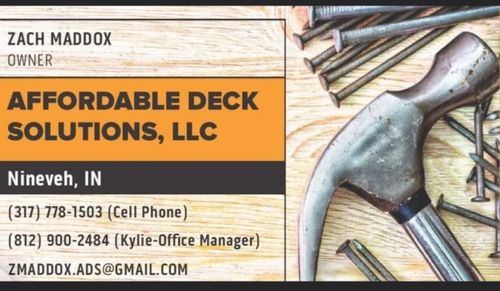  for Affordable Deck Solutions in Columbus, IN