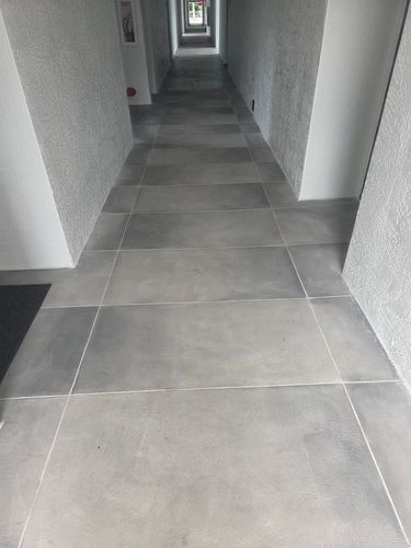 Concrete Squares with Faux Grass or Rocks for Beautiful and Affordable Stamped Concrete by Castilla Concrete Finish Design Corp in Sunrise, FL