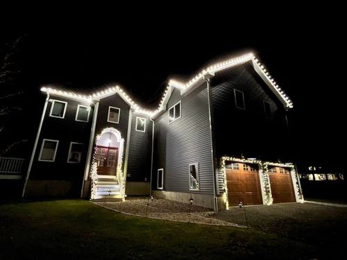 Seasonal Light Installation for Deck the Halls in Bristol, CT