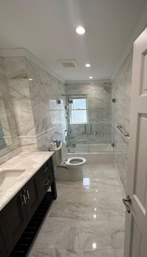 Bathroom Renovation for RMO Construction in Central Islip, New York