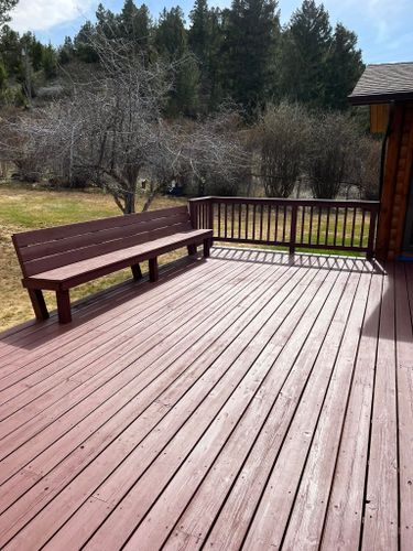 Deck Staining for Rodriguez Painting in Helena, MT