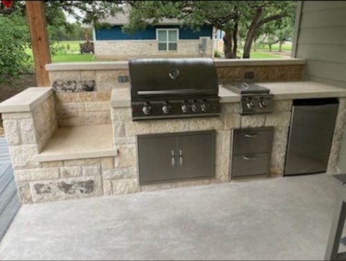 Stonework for Martin's Masonry & Landscaping in Leander, TX