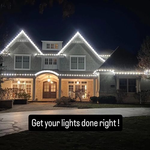 Holiday Lighting for Fence Medic in Arlington Heights, IL