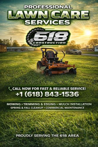 Commercial Lawn Care for 618 Construction  in Olney, IL