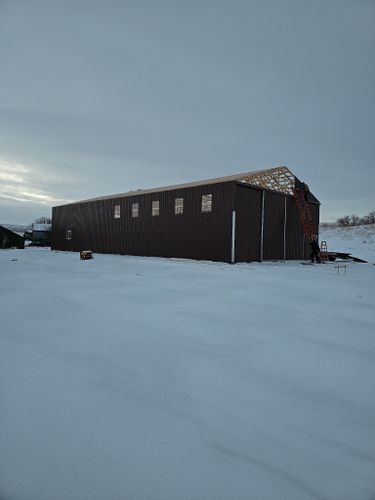 Pole Barn Construction for Blue Mountain Construction in Roundup, MT