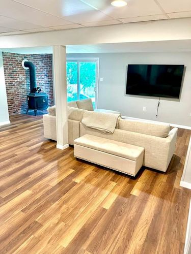 Custom built ins and entertainment for Chesapeake Solutions in Pasadena, MD