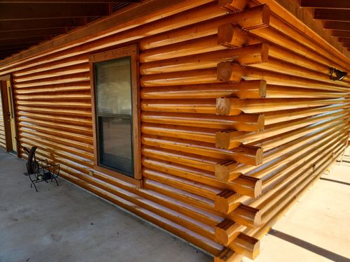Log Home Finishing for Moss Construction in Longview, TX
