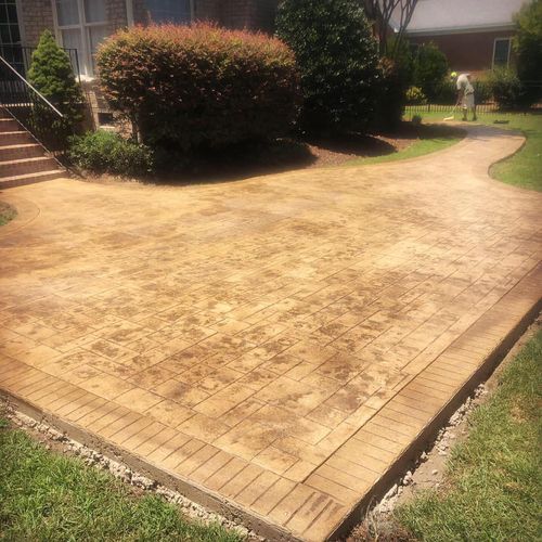 Patio Design & Installation for Concrete Cowboyz in Greenville, NC