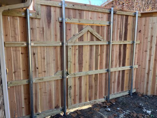 Fence Installation for JSL Woodworks and Contracting in Midlothian, TX